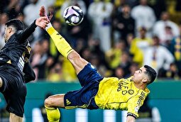 فیلم سوپر گل رونالدو به الخلیج با گزارش عربی