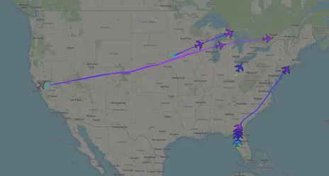 تصاویری از اعزام ۵۰ جنگنده آمریکایی به خاورمیانه در ۲۴ ساعت گذشته و پس از پایان مذاکره ژنو