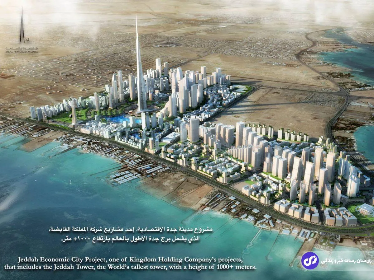 تصاویر | رکوردشکنی شاهزاده سعودی در بیابان؛ بلندترین برج جهان در جده ساخته می‌شود