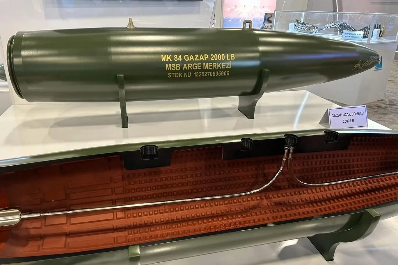 ترکیه قوی‌ترین بمب خلاء ۹۷۰ کیلویی با عمق نفوذ ۹۰ متری را ساخت