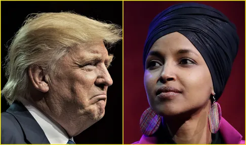 ویدئو | دعوای ترامپ با نماینده مسلمان کنگره آمریکا ایلهان عمر و رشیده طلیب