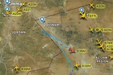 فلایت رادار: یک فروند هواپیمای مسافربری بوئینگ ۷۳۷ در مسیر دبی به تل‌آویو کد هواپیماربقایی را ارسال کرد