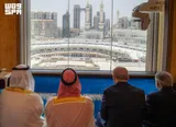 نماز اردوغان، بن‌سلمان و شهباز شریف پس از امضای توافق در مسجدالحرام + تصاویر