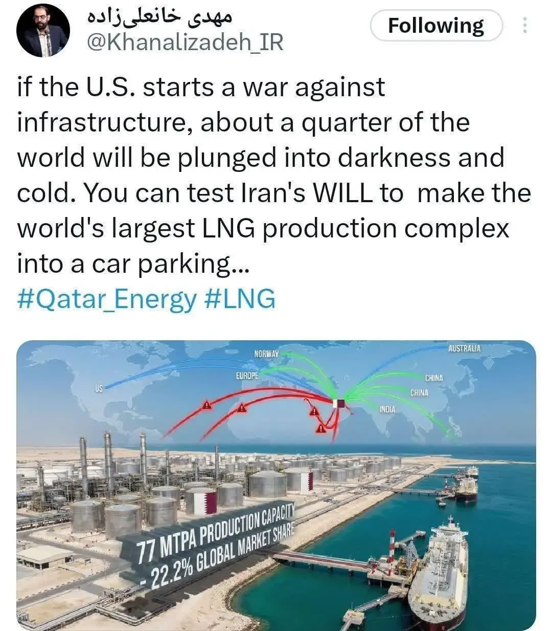 تهدید خبرساز مجری صدا و سیما درباره خاموشی و سرما در یک چهارم جهان