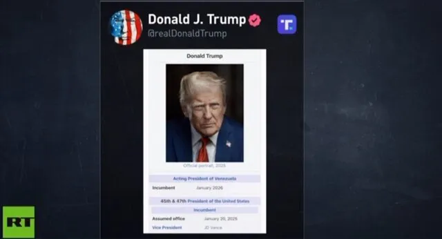 ترامپ، خود را رئیس‌جمهور موقت ونزوئلا اعلام کرد!