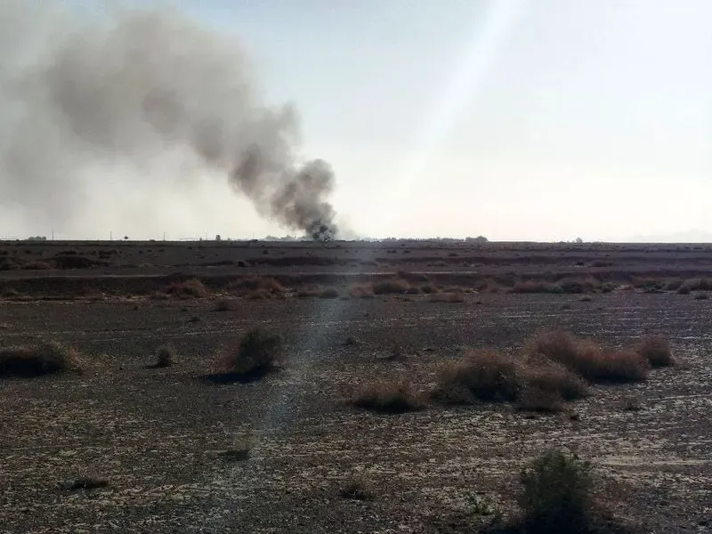 بقایای جنگنده آمریکایی