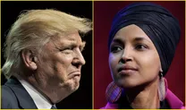 ویدئو | دعوای ترامپ با نماینده مسلمان کنگره آمریکا ایلهان عمر و رشیده طلیب
