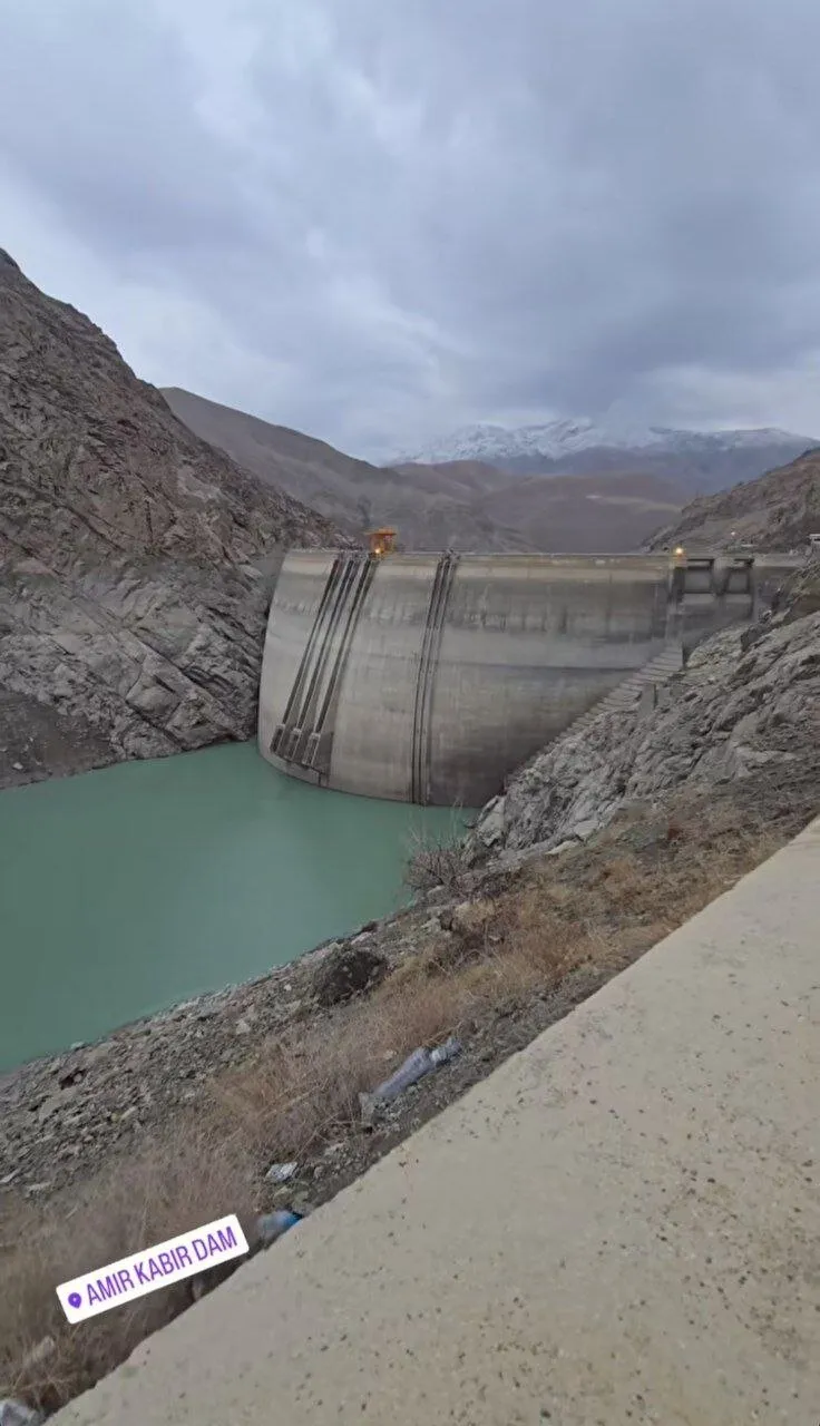 عکس | امروز؛ آخرین وضعیت سد کرج پس از بارش‌های اخیر