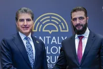 دیدار جولانی و بارزانی + تصاویر