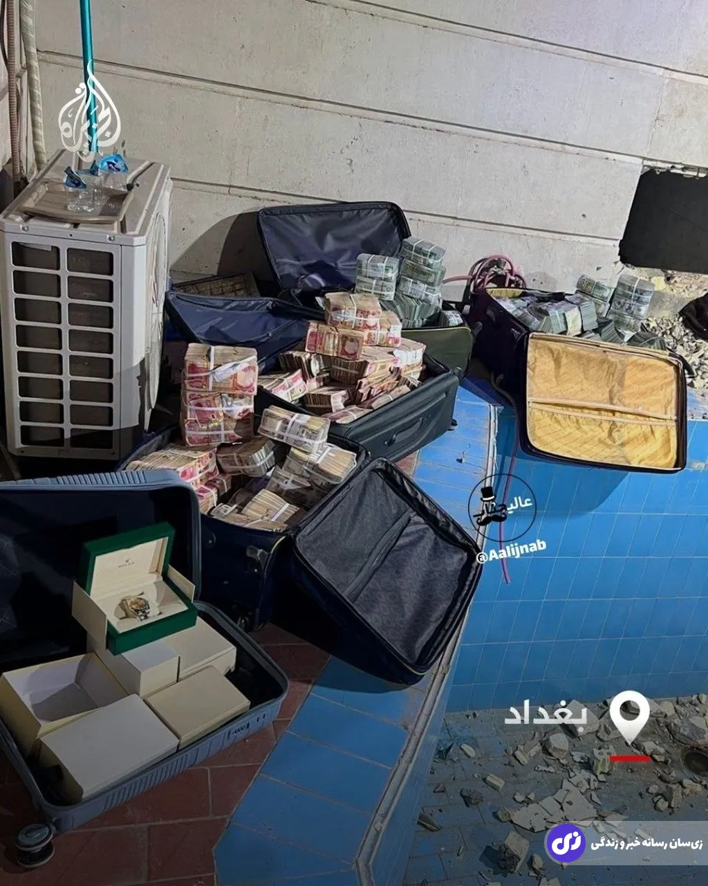 کشف طلا از خانه نمایندگان مجلس عراق