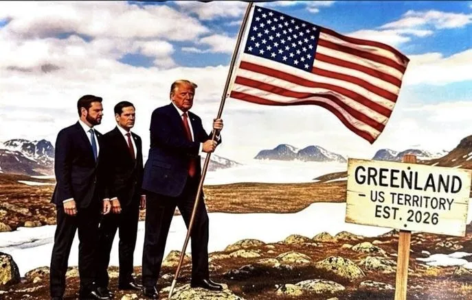 ترامپ با انتشار تصویری مدعی تصاحب گرینلند شد