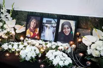 تصاویر؛ مراسم ترحیم همسر و دو فرزند اسماعیل سقاب اصفهانی