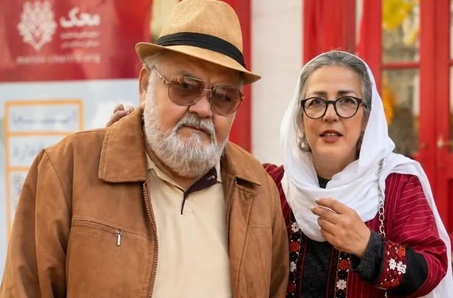 اکبر عبدی و همسرش نینا قاسمی اکبر عبدی و همسرش نینا قاسمی