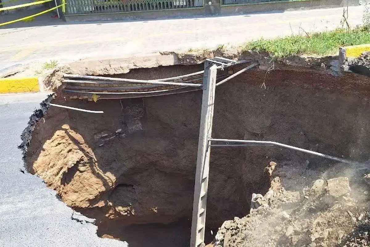 زمین زیر پای کرج در حال فرو رفتن است