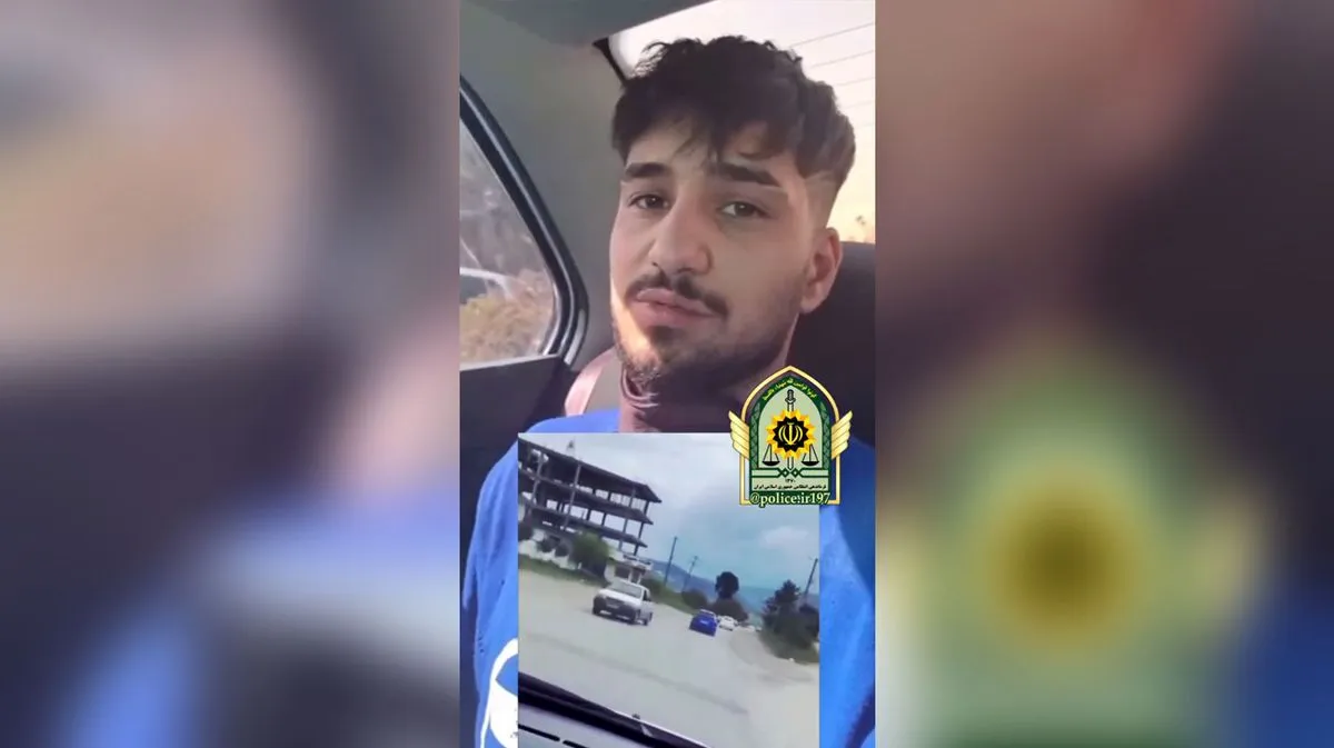(ویدئو) کیان مقصودی راننده مشهور و متخلف اینستاگرام بازداشت شد