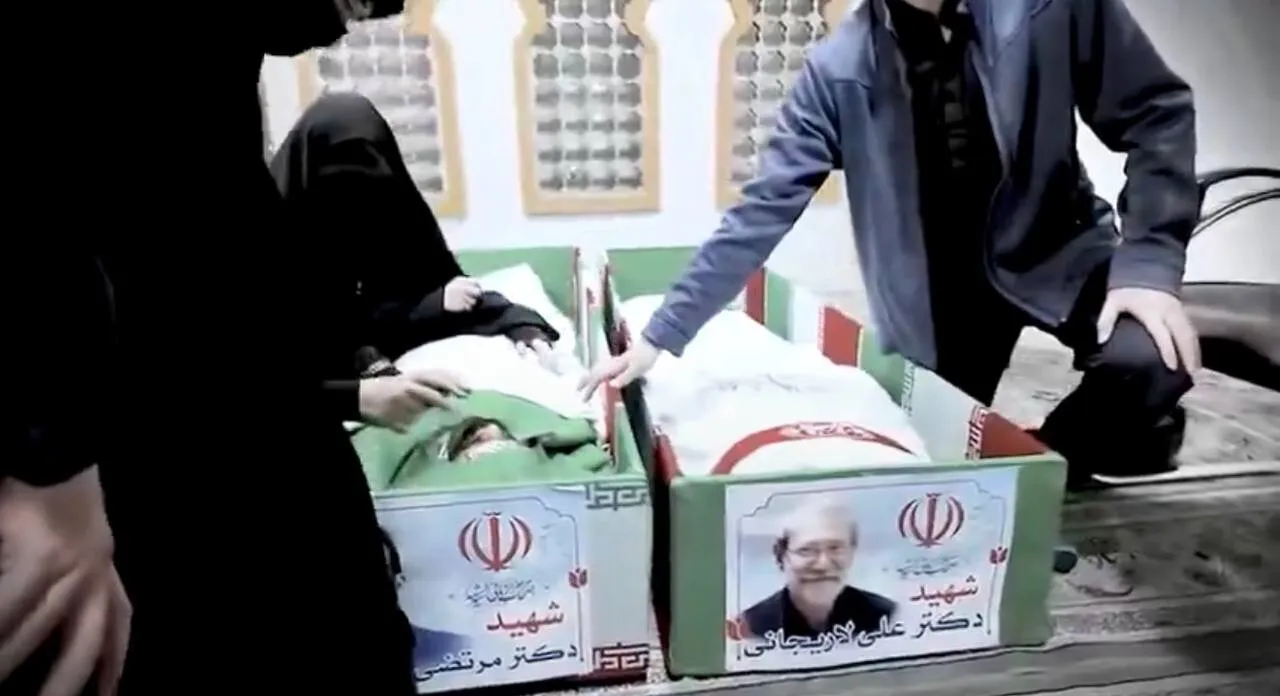 پیکر علی لاریجانی و پسرش