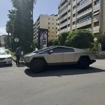 عکس | حضور عجیب سایبرتراک در خیابان‌های سوریه