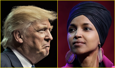ویدئو | دعوای ترامپ با نماینده مسلمان کنگره آمریکا ایلهان عمر و رشیده طلیب