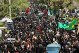 تصاویری از راهپیمایی جاماندگان اربعین در تهران