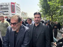 تصاویری جدید از شمخانی در مراسم بدرقه شهدای اقتدار