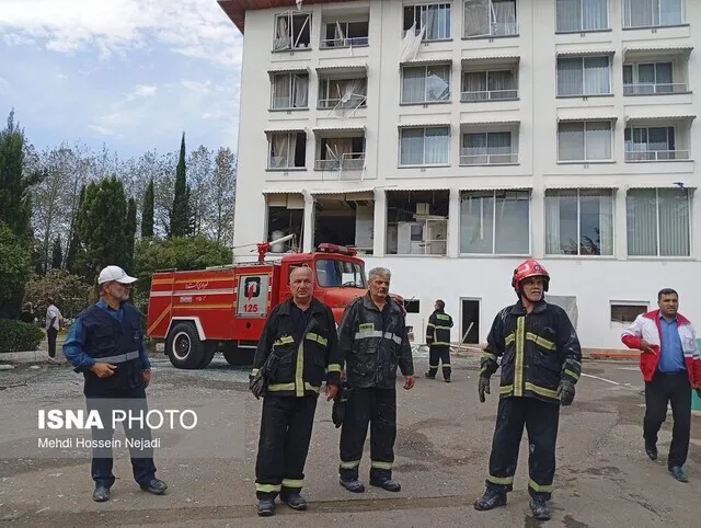 (تصاویر) انفجار شدید در هتل اسپیناس