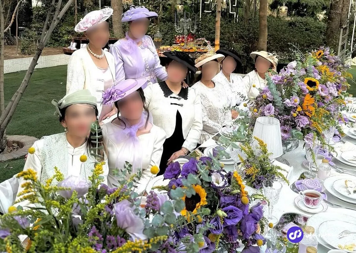 عکس | مهمانی عجیب در شمال تهران با تم عصرانه انگلیسی