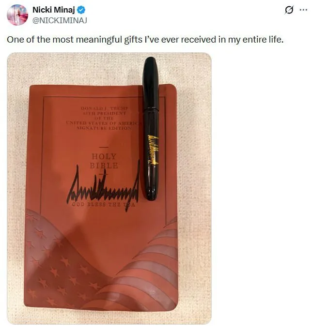 هدیه ترامپ به نیکی میناژ