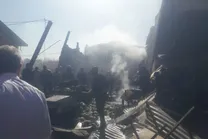 تصاویر | امدادرسانی به حادثه سقوط بالگرد در درچه