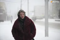 (تصاویر) برف سنگین و کولاک در نووسیبیرسک روسیه