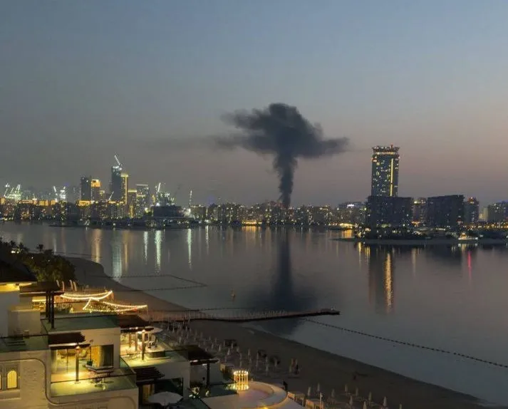 تصویری از حمله سپاه به پایگاه آمریکا در دوبی