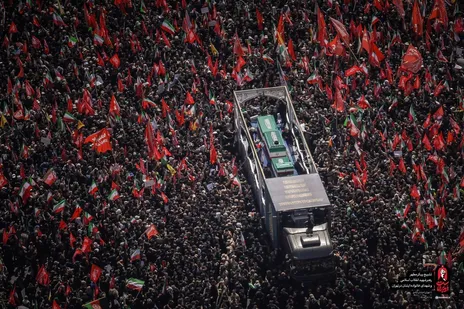 مراسم تشییع پیکر «رهبر شهید» در تهران