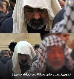 تصویری از رهبرانقلاب در حرم امام حسین (ع)