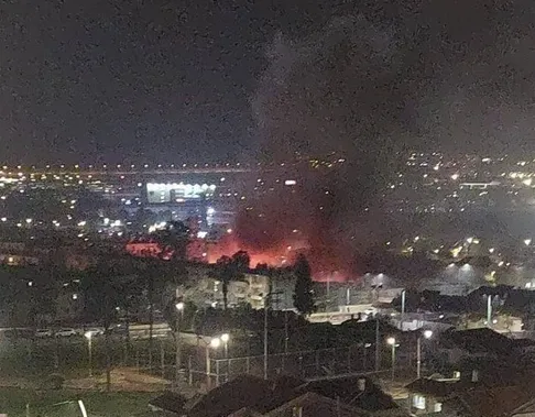 (ویدئو) محل اصابت موشک ایرانی در منطقهٔ عراد