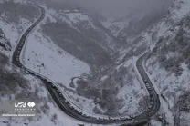 (تصاویر) وضعیت جاده کندوان پس از بارش سنگین برف