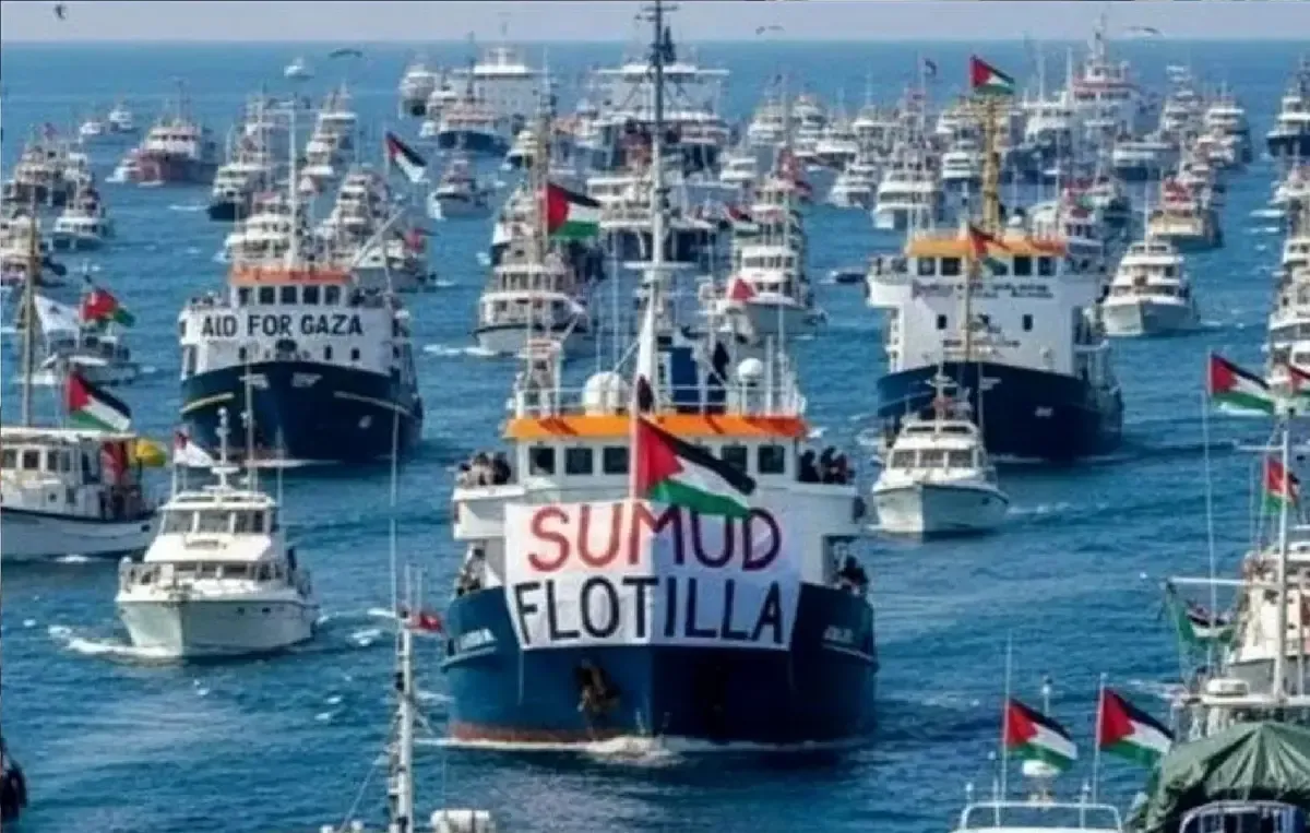 کاروان صمود کجاست و چقدر تا غزه فاصله دارد؟