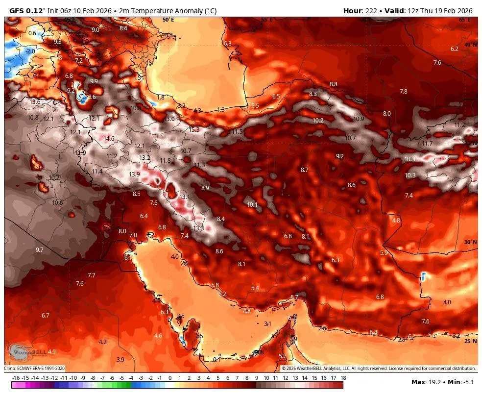 عکس | موج عظیمی از یک هوای گرم فرا نرمال در راه کشور است!