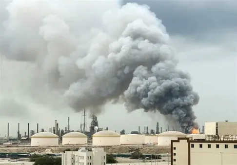 (ویدئو) تصاویر پس از حمله به یک منطقه در پردیسِ تهران