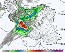 نقشه پیش‌بینی بارش در کشور برای فردا پنجشنبه 20 آذر
