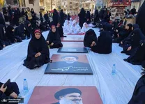 عکس | مراسم روز عاشورا در محل شهادت سید حسن نصرالله