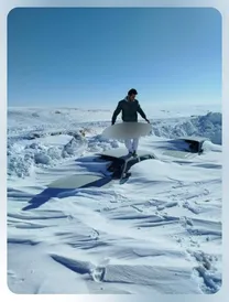 عکس باورنکردنی از محاصره خودرو‌ها در برف در محور تکاب - سقز