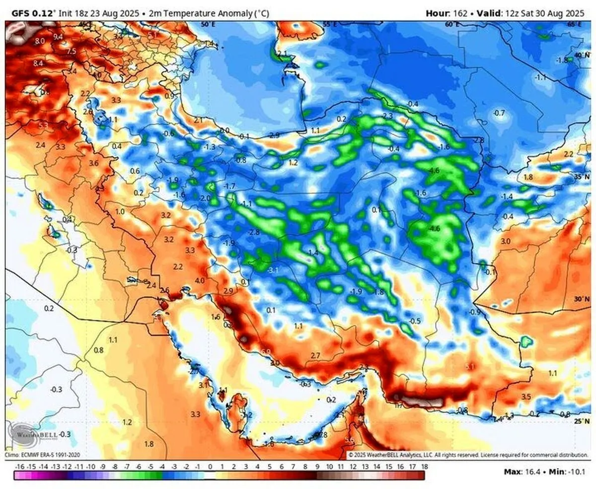 کاهش محسوس دما از هفته آینده در کشور