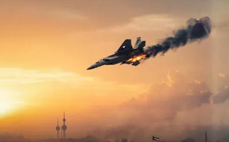 سقوط یک جنگنده آمریکایی در کویت