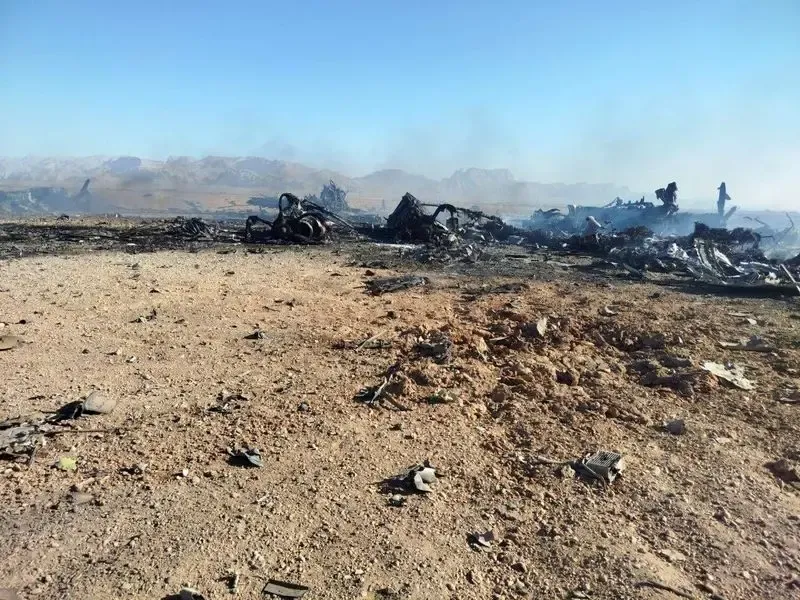 بقایای جنگنده آمریکایی