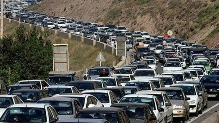 ترافیک پنج کیلومتری در کندوان و هراز