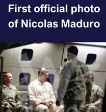 اولین تصویر مادورو در اسارت منتشر شد؛ او در اتاق خواب دستگیر شده بود!
