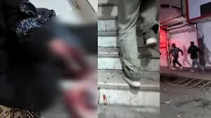 (۱۶+ ویدئو) دست خون آلود جوان ملاردی بعد از انفجار نارنجک/ رد خون روی پله‌ها و لحظه دستگیری